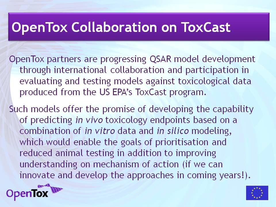 OpenTox - Initial Analysis of ToxCast Phase 1 data
