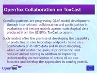 OpenTox - Initial Analysis of ToxCast Phase 1 data